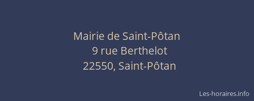 Mairie de Saint-P&ocirc;tan