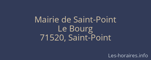 Mairie de Saint-Point