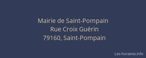 Mairie de Saint-Pompain