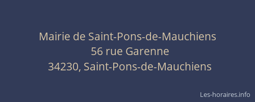 Mairie de Saint-Pons-de-Mauchiens