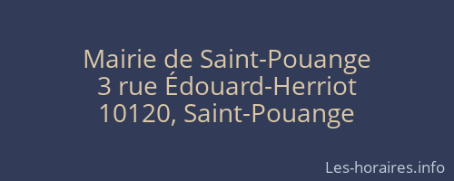 Mairie de Saint-Pouange