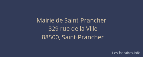 Mairie de Saint-Prancher