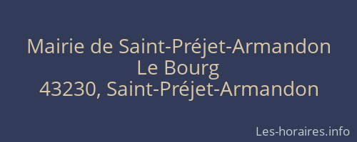 Mairie de Saint-Préjet-Armandon