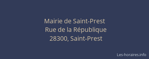Mairie de Saint-Prest