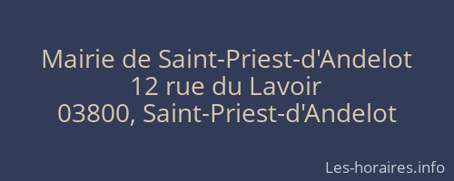 Mairie de Saint-Priest-d'Andelot