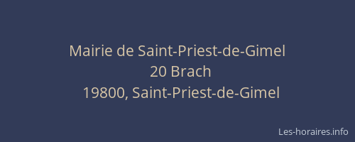 Mairie de Saint-Priest-de-Gimel