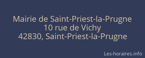 Mairie de Saint-Priest-la-Prugne