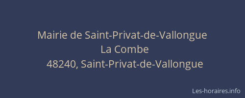 Mairie de Saint-Privat-de-Vallongue