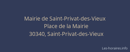 Mairie de Saint-Privat-des-Vieux