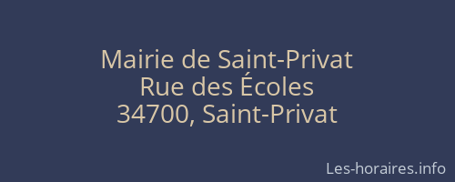 Mairie de Saint-Privat