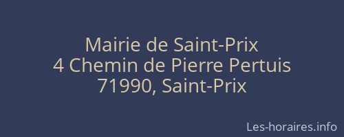 Mairie de Saint-Prix
