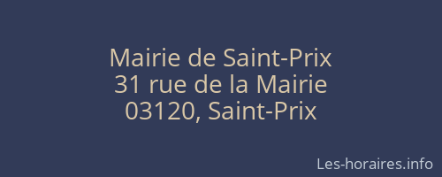 Mairie de Saint-Prix