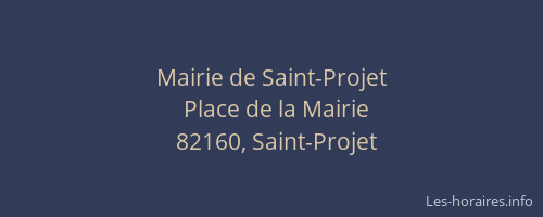 Mairie de Saint-Projet