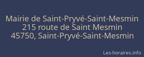 Mairie de Saint-Pryvé-Saint-Mesmin