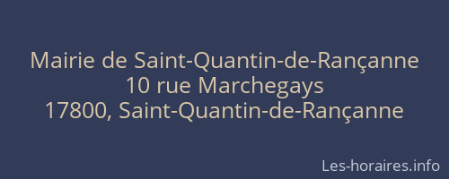 Mairie de Saint-Quantin-de-Rançanne