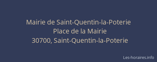 Mairie de Saint-Quentin-la-Poterie