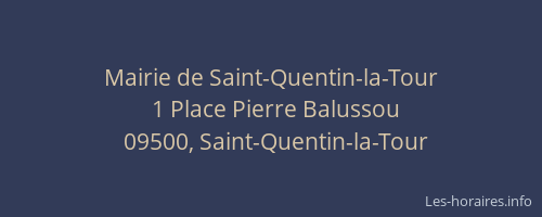 Mairie de Saint-Quentin-la-Tour