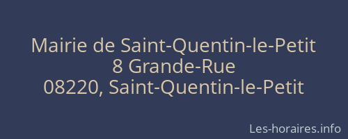Mairie de Saint-Quentin-le-Petit
