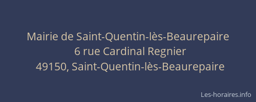 Mairie de Saint-Quentin-lès-Beaurepaire