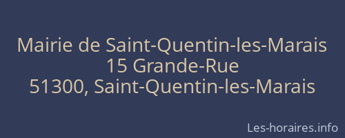 Mairie de Saint-Quentin-les-Marais