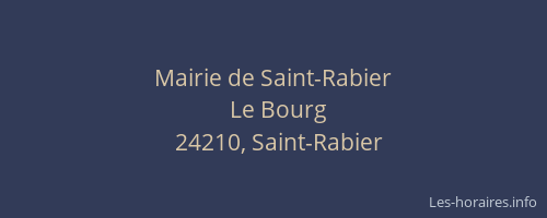 Mairie de Saint-Rabier