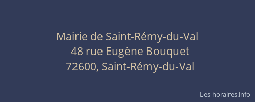 Mairie de Saint-R&eacute;my-du-Val