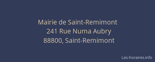 Mairie de Saint-Remimont