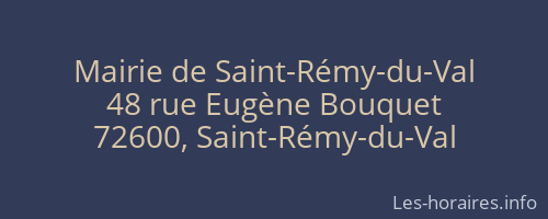 Mairie de Saint-Rémy-du-Val