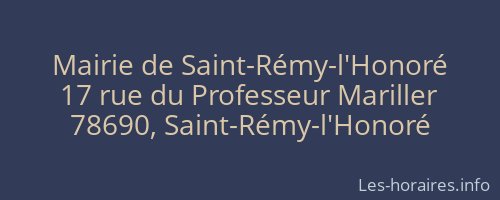 Mairie de Saint-Rémy-l'Honoré