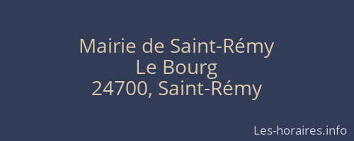 Mairie de Saint-Rémy