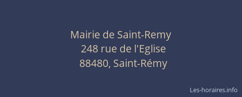Mairie de Saint-Remy