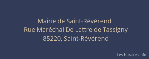 Mairie de Saint-Révérend
