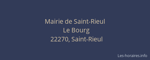 Mairie de Saint-Rieul