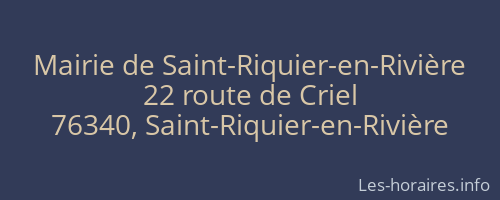 Mairie de Saint-Riquier-en-Rivière