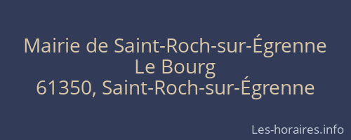 Mairie de Saint-Roch-sur-Égrenne