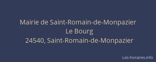 Mairie de Saint-Romain-de-Monpazier