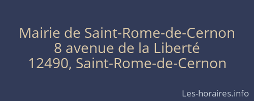 Mairie de Saint-Rome-de-Cernon