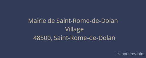 Mairie de Saint-Rome-de-Dolan