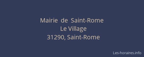 Mairie  de  Saint-Rome
