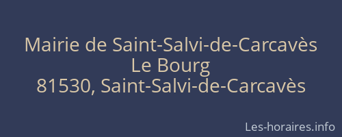 Mairie de Saint-Salvi-de-Carcavès