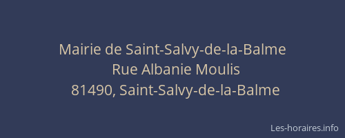 Mairie de Saint-Salvy-de-la-Balme