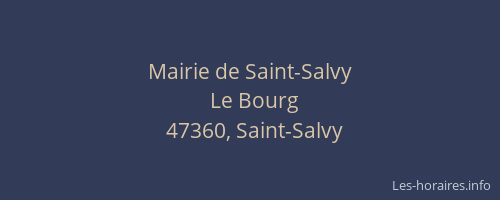 Mairie de Saint-Salvy