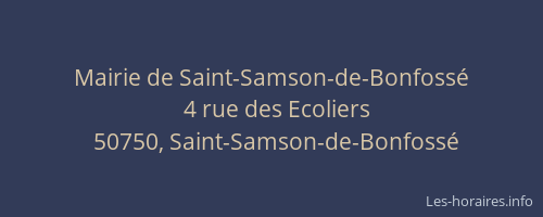 Mairie de Saint-Samson-de-Bonfoss&eacute;