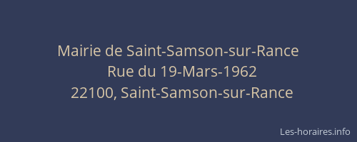 Mairie de Saint-Samson-sur-Rance