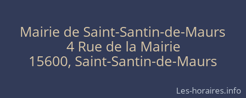 Mairie de Saint-Santin-de-Maurs