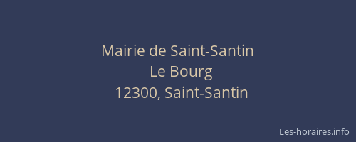 Mairie de Saint-Santin