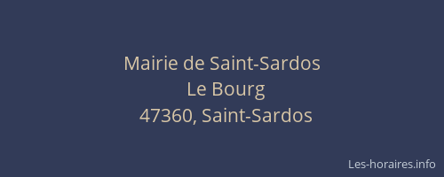 Mairie de Saint-Sardos