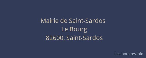 Mairie de Saint-Sardos