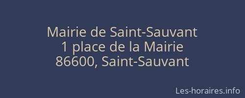 Mairie de Saint-Sauvant