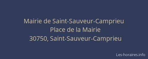Mairie de Saint-Sauveur-Camprieu